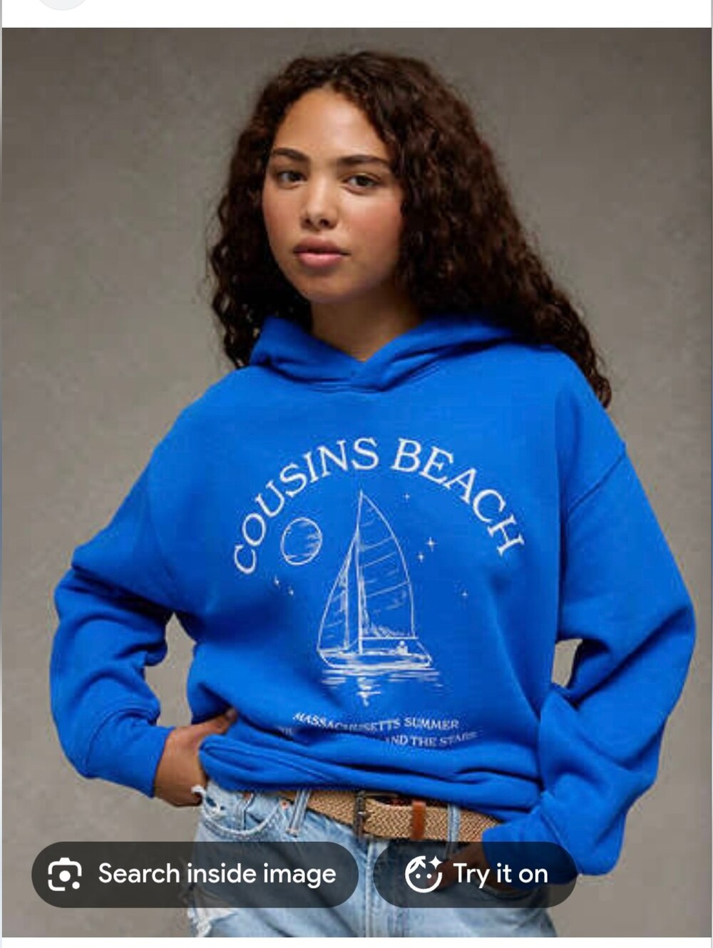 Cousins Beach Blue Hooded Sweatshirt - Unisex
